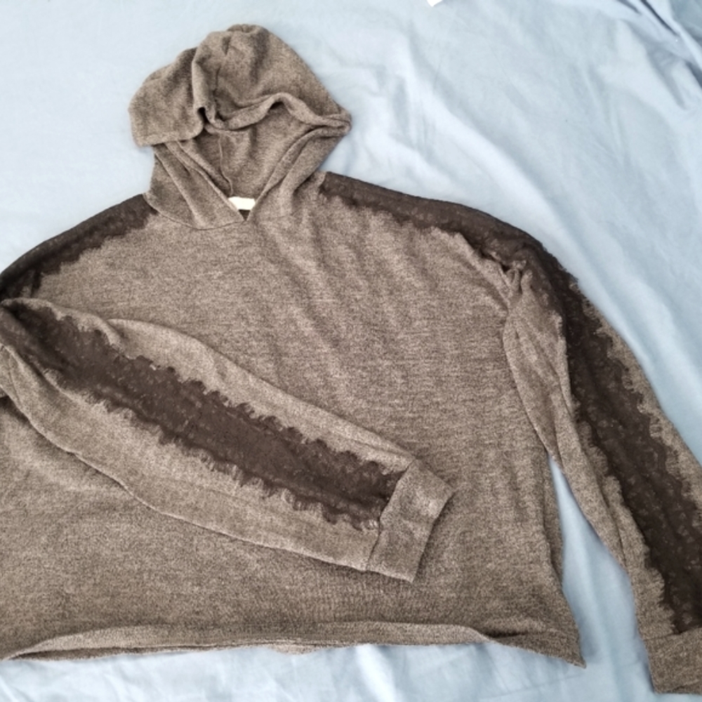 Juniors  cropped hoodie, Ultra Hirt, XL, grey
